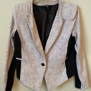 Gray and Black Blazer